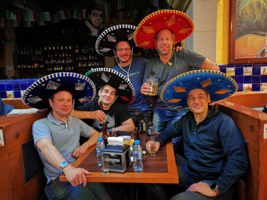 Gruppenfoto gegen Ende.